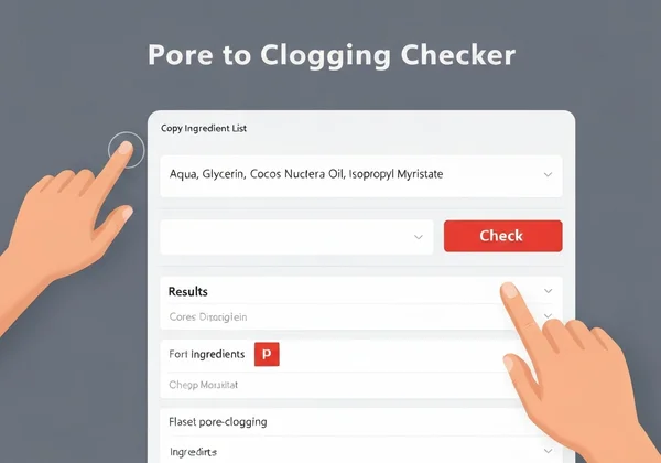 Screenshot of the pore clogging checker tool in action.