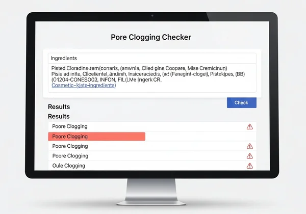 Tangkapan skrin alat pemeriksa pori tersumbat menunjukkan bahan.